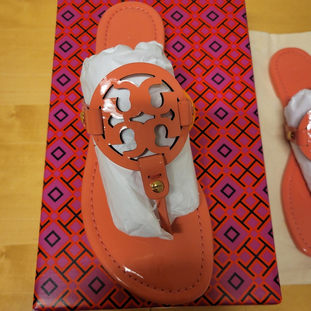 Tory Burch Millers in Coral Crush - Picture 2 of 5